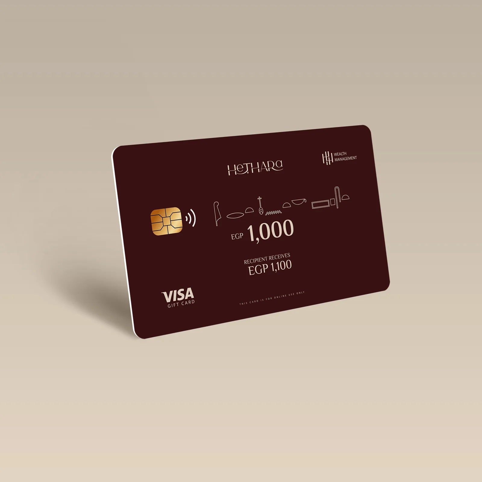 Hethara E-Gift Card – digital skincare gift card with bonus credit