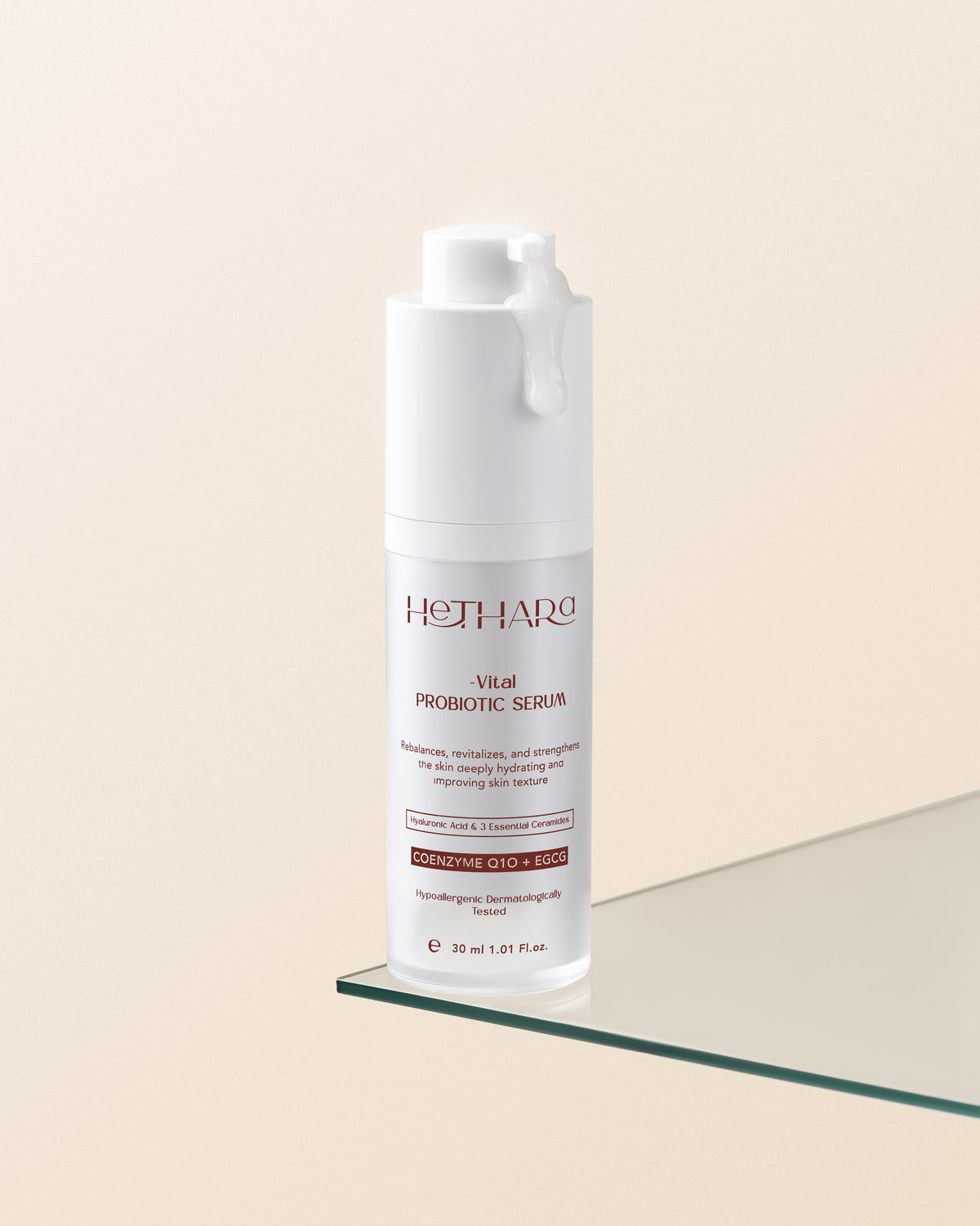 Vital Probiotic Serum by Hethara — lightweight probiotic serum with three essential ceramides for sensitive skin | سيروم البروبيوتك بالسيراميدات للبشرة الحساسة