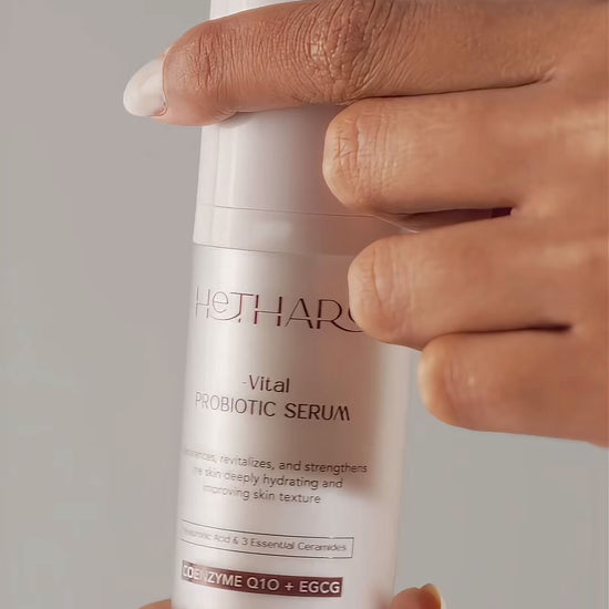 Vital Probiotic Serum by Hethara — lightweight probiotic serum absorbing into the skin | فيديو سيروم البروبيوتك من هيثارا