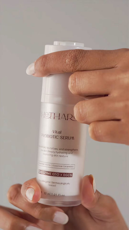 Vital Probiotic Serum by Hethara — lightweight probiotic serum absorbing into the skin | فيديو سيروم البروبيوتك من هيثارا
